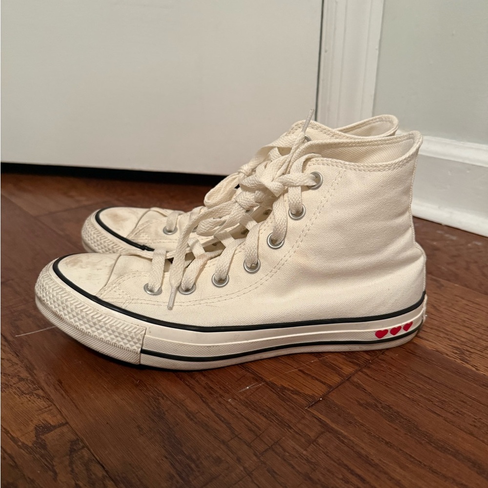 Converse White High-Top Sneakers